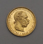 Zlatá Dvacetikoruna FJ I. 1892 bz - První Rok! Super a Vzácná!