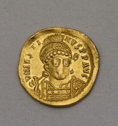 Zlatý Solidus Justin I. (518-527 n.l.) - Byzanc!