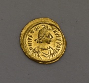 Zlatý Tremissis - Justinian I. (527-565. n.l.) - Byzanc! Super Stav!
