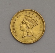 Zlatý Dollar 1856 P - Indian Princess!