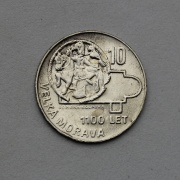 10 Kčs 1966 - 1100 Let Velké Moravy