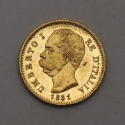 Zlaté 20 Lire 1881 R - Umberto I. - Itálie
