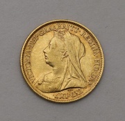 Zlatý 1/2 Sovereign / Libra 1898 - Victoria!