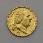Zlatý 20 Frank 1817 A - Ludvík XVIII. - Francie