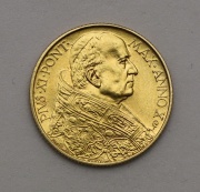 Zlatá 100 Lire 1931 - Pius XI. - Vatikán - R!