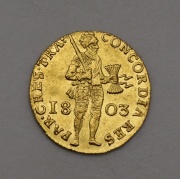 Zlatý Dukát 1803 - Batávská Republika - Holandsko - R!