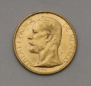 Zlatý 100 Frank 1896 A - Albert I. - Monaco