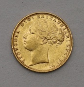 Zlatý Sovereign / Libra 1876 - Victoria - Mladý Portrét!