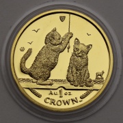 Zlatý 1 Crown 1 Oz 2001 - Elizabeth II. - Isle of Man - Proof! R!