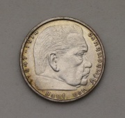 Stříbrná 2 Marka 1939 B - Paul von Hindenburg