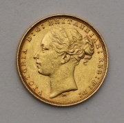 Zlatý Sovereign / Libra 1879 M - Victoria - Mladý Portrét! Stav!