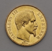 Zlatý 50 Frank 1856 A - Napoleon III. - Francie - Super Stav!