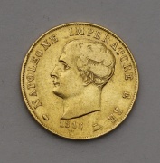 Zlaté 40 Lire 1813 M - Napoleon I. - Itálie - R!