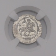 Stříbrný Denár Soběslava I. (1125 - 40) NGC MS 64 - Top Stav!