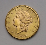 Zlatý 20 Dollar 1898 S - Coronet Head - Super Stav!